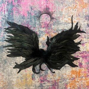 Halloween Wings and crown